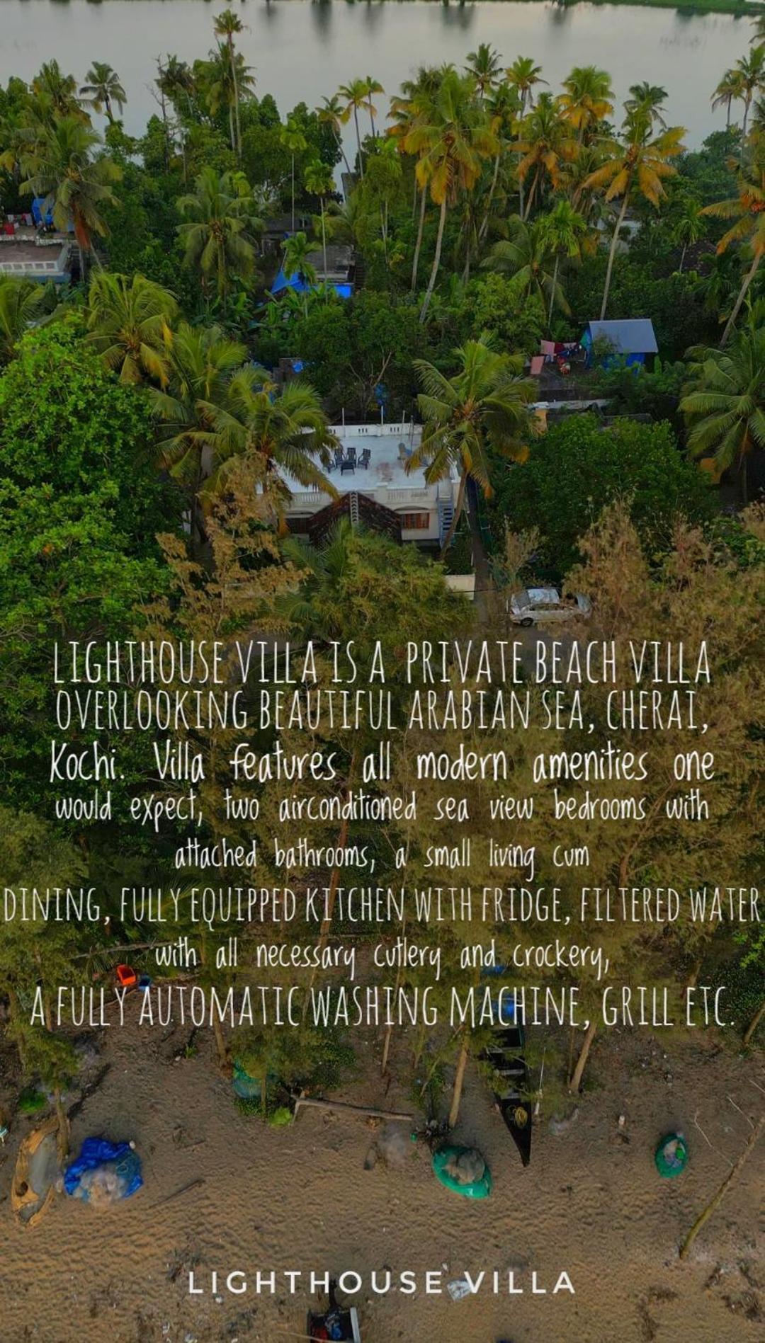Lighthouse Villa Cherai Beach Exterior foto